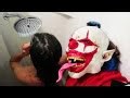KILLER CLOWN SHOWER PRANK ON GIRLFRIEND!!! (EXTREME)
