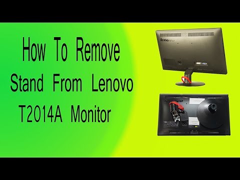 How to Remove Lenovo Monitor Stand .Think vision T2014A Stand detaching#lenovo #T2014A