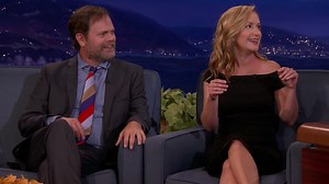 #CONAN Highlight: It was a complete accident that we booked former "Office” co-stars Rainn Wilson and Angela Kinsey on the same night. | Team Coco
