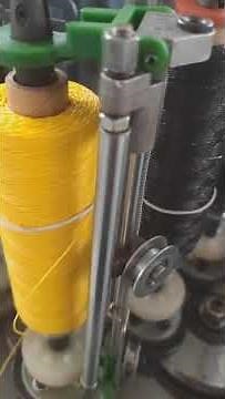 How to load the wire harness yarn on a wire harness braiding machine