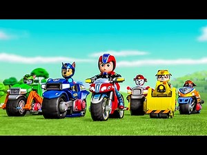 Los Moto Pups VS el Ruff-Ruff Pack | PAW Patrol | Clip en Español