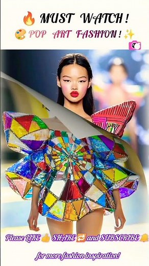 🎨 Pop Art Couture 2026: The Most Creative AI Fashion Ever! ✨👗 #fashion #aiartfashion #PopArtFashion