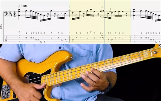 【转载】Marcus Miller - Power - Bass Cover - Full with Tabs