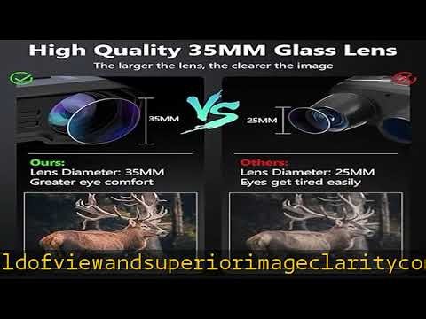 Night Vision Goggles, Full-Color 4K Night Vision Binoculars with 5200mAh Rechargeable, 8X Digital Z