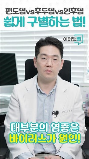 편도염 vs 후두염 vs 인후염, 쉽게 구별하는 방법