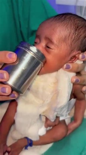 After Birth Spoon Feeding | Newborn Baby First Feeding | Baby Care in Hospital #nicubaby143 #yt