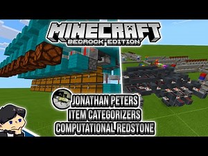 Item Categorizers, Computational Redstone and More: Jonathan Peters | Minecraft Bedrock Talents #1