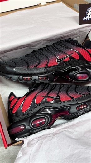 Discover Crimson Red Nike Air Max Plus Sneakers