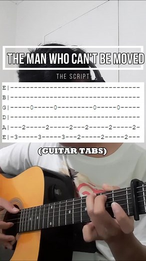 The Script - The Man Who Can't Be Moved (Guitar Tutorial with Tabs)