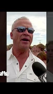 Man explains why he traveled to attend Charlie Kirk's memorial service