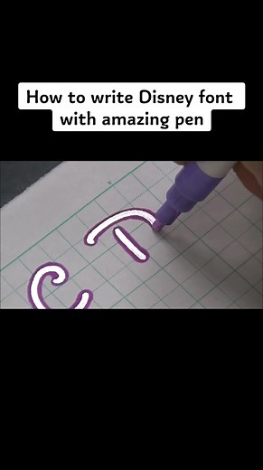 How to Write Disney Font with an Amazing Pen