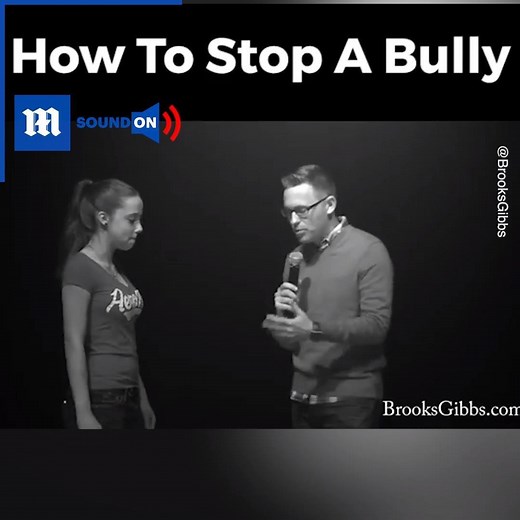 This is how you stop a bully right in their tracks! Credit: Brooks Gibbs | Daily Mail Video
