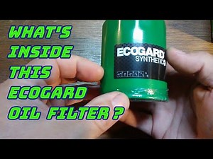 Ecogard S4610 Oil Filter Cut Open