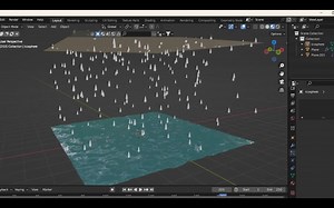 iBlender中文版插件Drop It 教程在 BLENDER 中创建雨滴和涟漪效果 [初学者] BLENDER 3.4 Blender