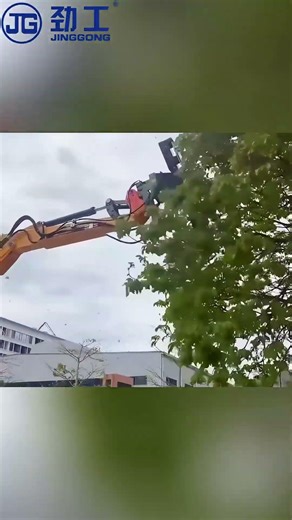 JINGGONG Tree Shear: Professional Tree Branch Cutting & Pruning Operation
