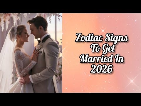 Zodiac Signs To Get Married In 2026| Marriage Astrology| Zodiac Love Compatibility| Zodiac Couples