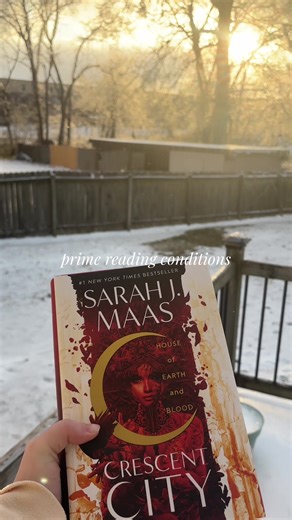 Hope everyone is staying safe and warm! I’m diving into the world of Crescent City while we’re stuck inside! #fyp #booktok #bookish #snow #sjm