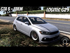 GTA 5 - Volkswagen Polo - FIVEM - CODE 9-4 - Logitech G29 Gameplay