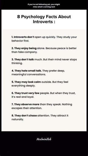 8 Psychology Facts About Introverts That Are 100% True 👀🧠