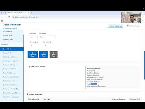 DoTestHere Manual Testing – General User Registration Page | Free Practice Lab
