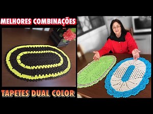 Melhores Combinações Para Tapetes em Crochê de Duas Cores