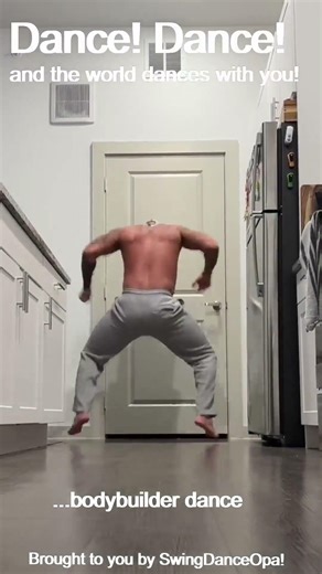 Swing and bodybuilder dance.