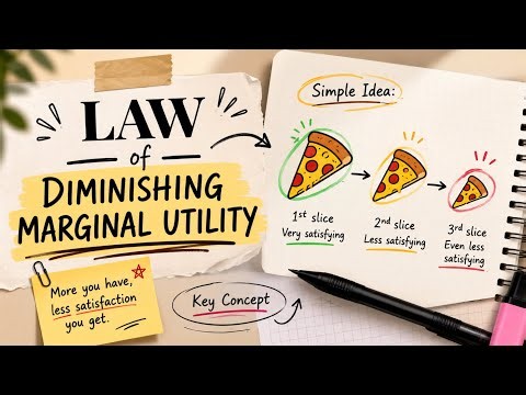 Law of Diminishing Marginal Utility Explained in 3 Minutes 🍕