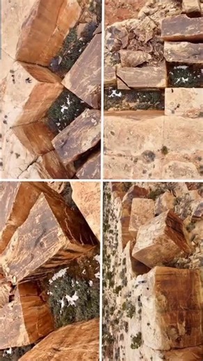 Utah has some many examples of our buried, melted, and much larger past. Just north of Monument Valley is what looks like an ancient quarry site for some of these ancient ruins. #history #meltology #historyreset #questioneverything #ancienthistory #oldworld #mudflood | Question Everything