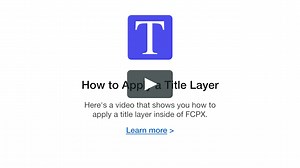 Pixel Film Studios Quick Tips - How to Apply a Title