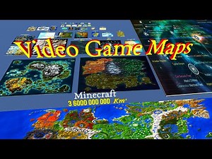 Video Game Maps Size Comparison in 3D