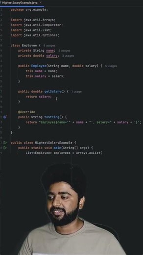 Highest salary employee found instantly #javaprogramming #tutorial
