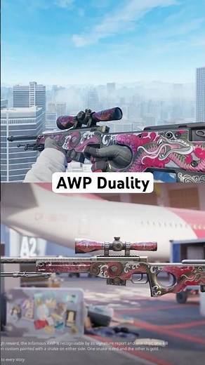 AWP Duality sticker craft with Face Me (Foil) stickers