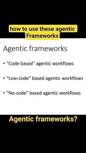 Agentic frameworks?