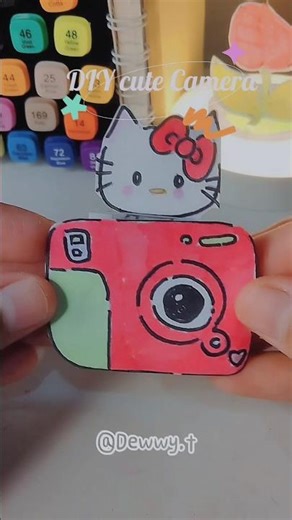 カメラ 📸💕✨ #diy #craft #kawaii #camera #hellokitty