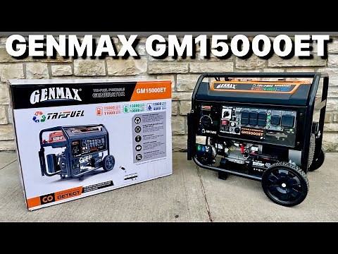 Genmax GM15000ET Open Frame Tri Fuel Generator with two wire auto start