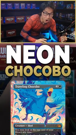Discover the Neon Blue Chocobo in Magic: The Gathering