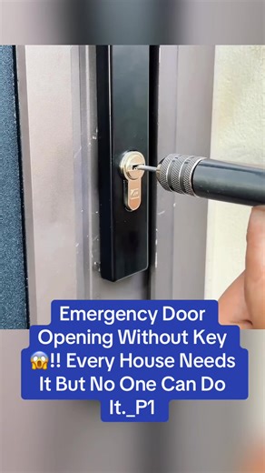 Emergency Door Opening Without Key😱!! Every House Needs It But No One Can Do It._P1#emergency #door #key #fyp
