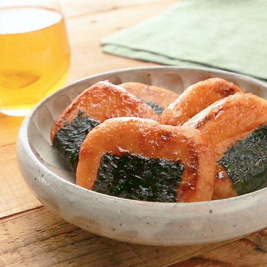 おから餅で磯辺焼き風 作り方・レシピ | クラシル
