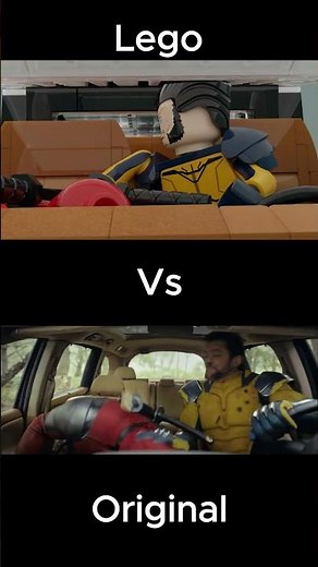Full Deadpool And Wolverine Car Fight Scene But In Lego #deadpool3 #deadpool #funny #animation