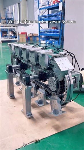 Vertical Chain Loop Conveyor—Space-saving, seamless multi-level transfer.