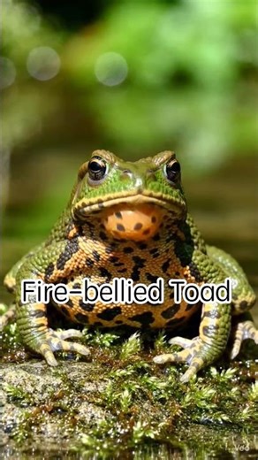 Fire-bellied Toad मेंढक खतरे में आग जैसा पेट दिखाता है! 🔥🐸”