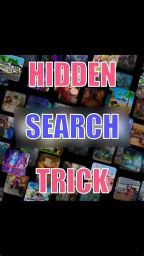 ROBLOX SEARCH TRICK! 😶 #roblox #searchbox #tips