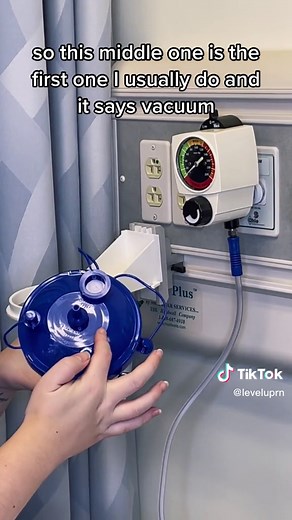 Hooking an NG to suction. #nursingstudent #nursingschool #ngtube #suction