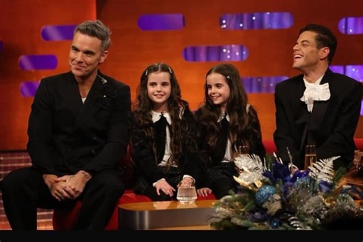 Burnley twins who went viral on TikTok appear on TV with Robbie Williams