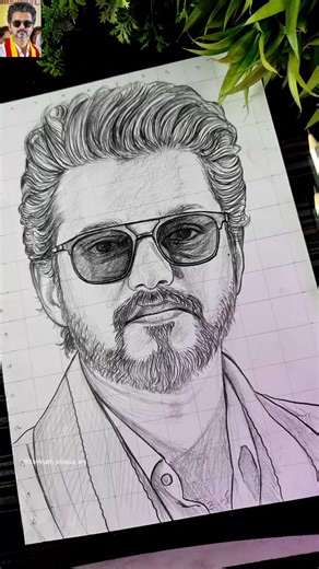 TVK Thalapathy Vijay Drawing🔥❤️‍🩹 #shorts #vijaythalapathy #tvk #art #actorvijay #drawing #tamil