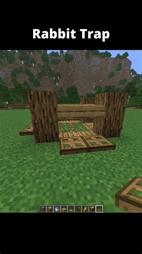 SARAO on Instagram: ""Build this clever rabbit trap in Minecraft! Perfect for survival and farms. #MinecraftTrap #RabbitTrap #MinecraftBuilds #Gaming #MinecraftBuilding""