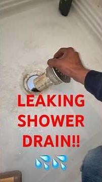 Leaking shower drain repair #plumbing #diy #how #repairing