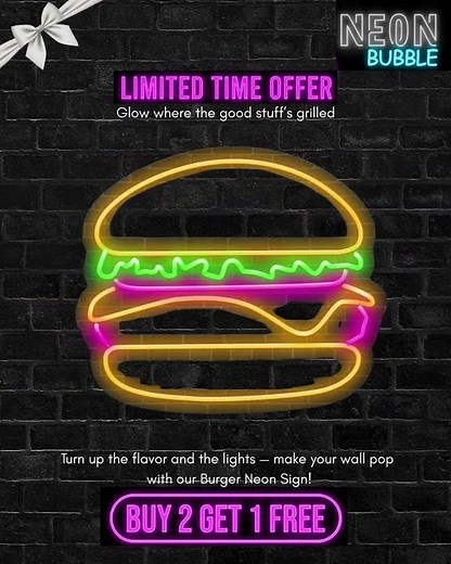 🍕 Light Up Your Food Vibes with Neon Signs! 🍔
