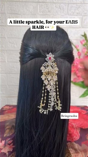 Easy Earchain Hairstyle✨#youtubeshorts#trendingshorts#ytshorts#hairstyle#shorts#tutorial#fyp#yt#love