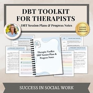 DBT Session Plans & Progress Notes for Therapy Sessions, dbt skills,dbt workbook